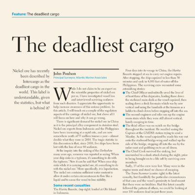 The Deadliest Cargo